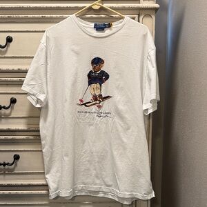 Polo by Ralph Lauren White Ski Bear T-Shirt